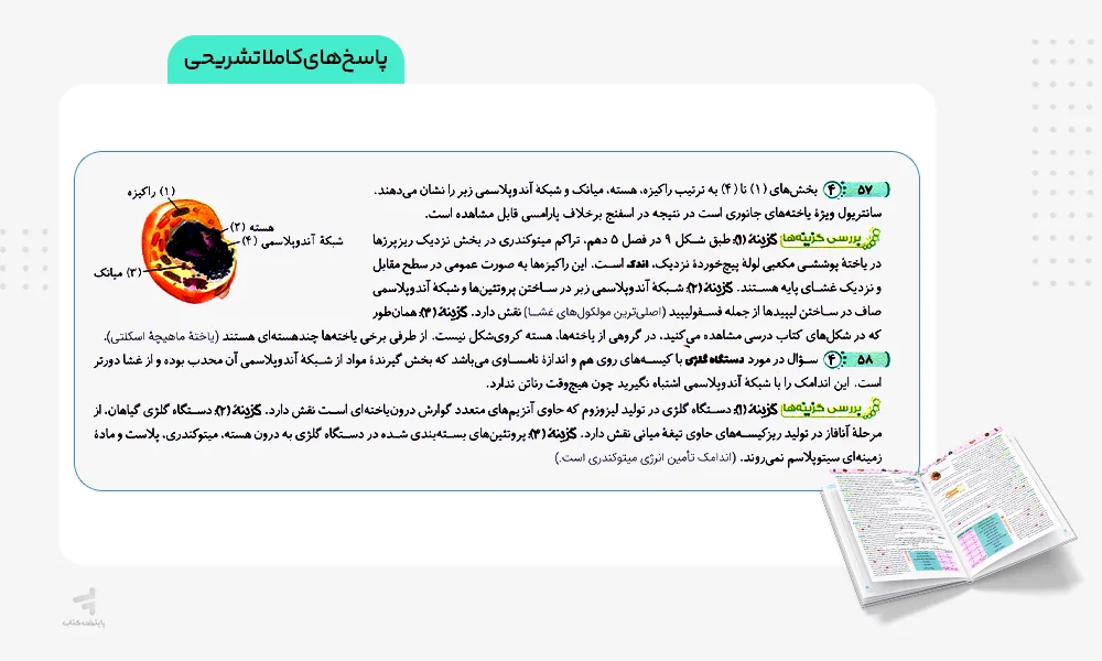 پاسخهای کاملا تشریحی زیست جامع کنکور الگو